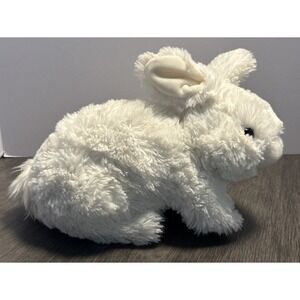 Gund White Bunny Rabbit StuffPlush Toy Soft Sitting Laying Realistic 11" 4053951